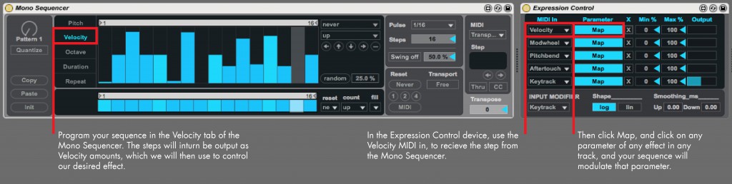 Expression Control Mono Sequencer