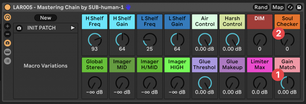 Reference mastering setup diagram