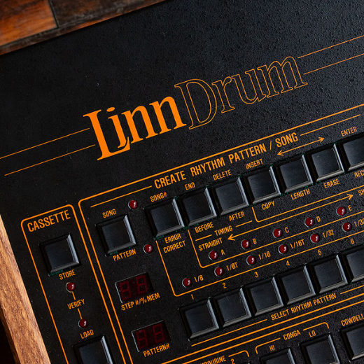 alt="LinnDrum x Neve drum pack interface showing macro controls and sound shaping parameters"